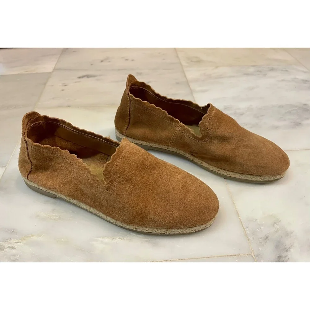 MYRA Suede Espadrilles, Sz 6